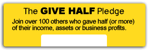 Take the Give Half Pledge
